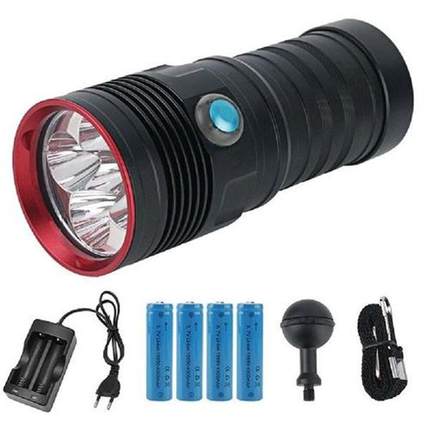 LED Diving Torch Flashlight Underwater 80M Waterproof