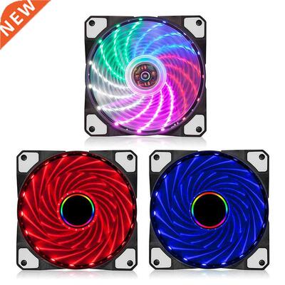120mm PC Computer Case Fan Ultra Silent LED Cooling Fan 12V
