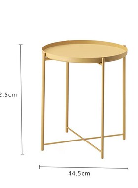 New Iron One Two Layers Coffee Table Round Table Living Room