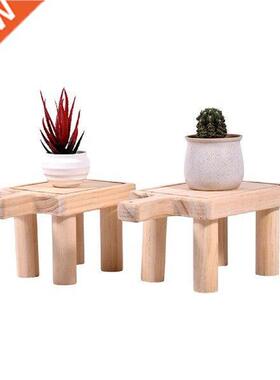 Wooden Plant Stool Square Plant Table Holders Modern Plant