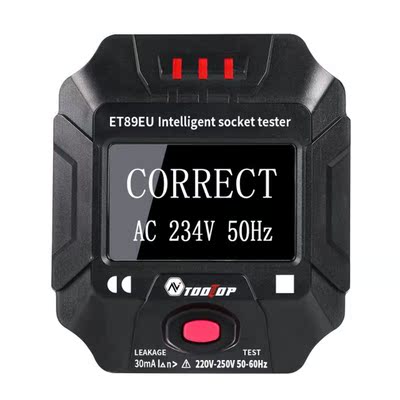 Socket tester Outlet Voltage Meters Intelligent Frequency RC