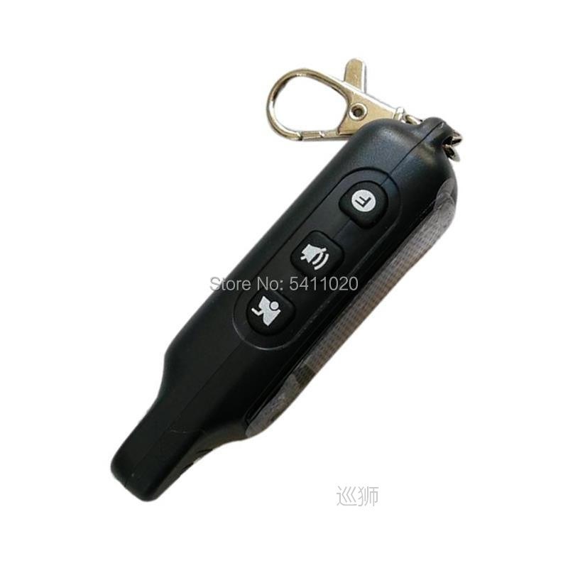 10 PCS/lot TW9010 LCD Remote Control Key Chain For Russian T