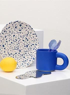 8inch Bamboo Fiber Plate Hand-painted Dinner Plate Tray