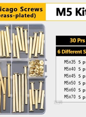 Phillips Chicago Screws Binding Screws Posts Assortment Kit