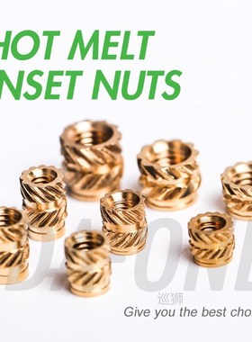 DA-ONE 120/400 Pcs M2 M2.5 M3 Brass Hot Melt Inset Nuts Asso