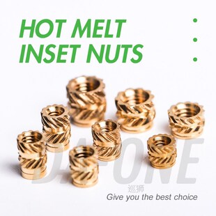 400 Asso Nuts Brass ONE 120 Hot Pcs Inset M2.5 Melt