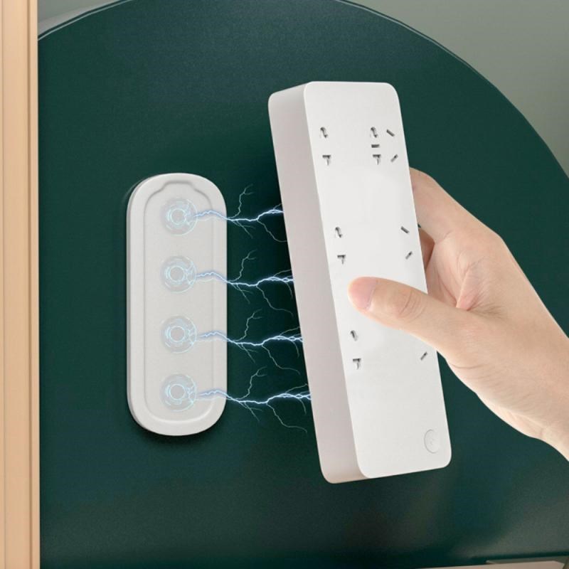Black-Tech Magnetic Self-adhesive Punch-Free Plug Power Outl