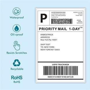 Thermal Shipping Labels 4X6in Shipping Label paper rolls for