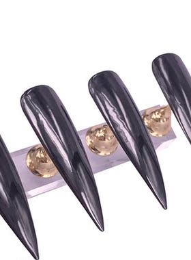 Top Quality Black Mirror Effect Nail Glitter Powder Nail Des