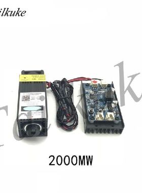 Measured 2000mw Laser Module 2w High Power 445nm Blue Light