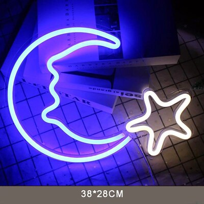 LED Neon Sign USB Powered Party Wall Hanging Light Christmas