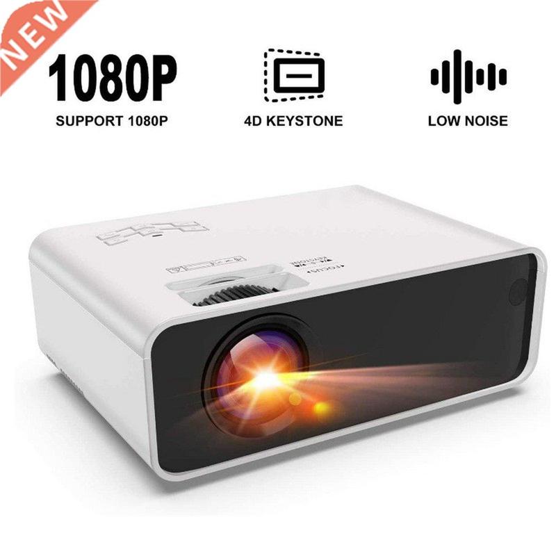 Mini Projector Portable Small Projector Support 1080P 4D