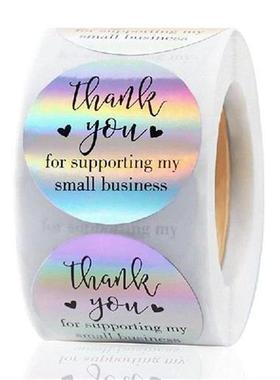1000Pcs Thank You Labels Stickers - 3.81 Cm Round