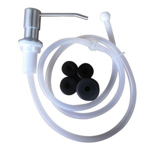 1Set Stainless Steel Sink Liquid Soap Dispenser Lotion Pump