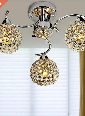 Modern three light sources crystal chandeliers led lamps liv