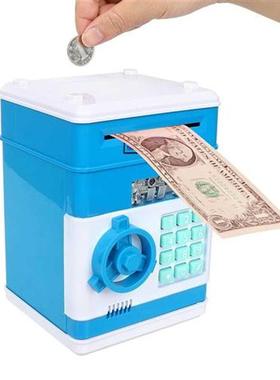Cash Coins Saving Box Electronic Piggy ATM Bank Safe Box Aut