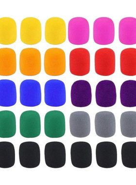 50 Pack Handheld Stage Microphone Windscreen Foam Cover for