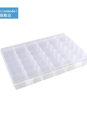 2 Pieces 36 Grids Adjustable Earrings Box Plastic Jewelry Be