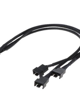 30CM 4Pin to 3 Ways Y Splitter Cable Fan 4 Pin to 3x4Pin/3Pi