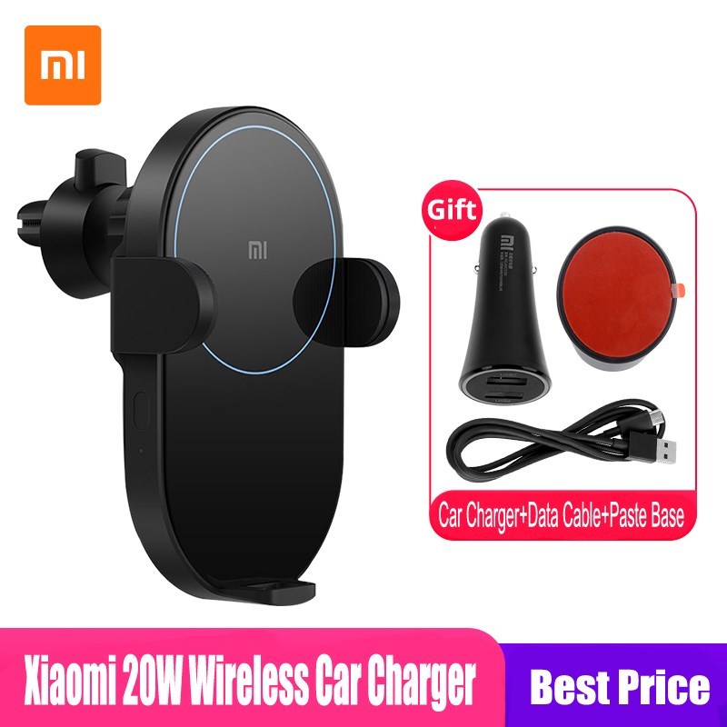 Xiaomi Mi 20W Max Qi Wireless Car Charger WCJ02ZM Auto Pinch