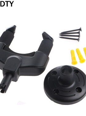 Electric Guitar Wall Hanger Mount Holder Stand Rack Hook BK