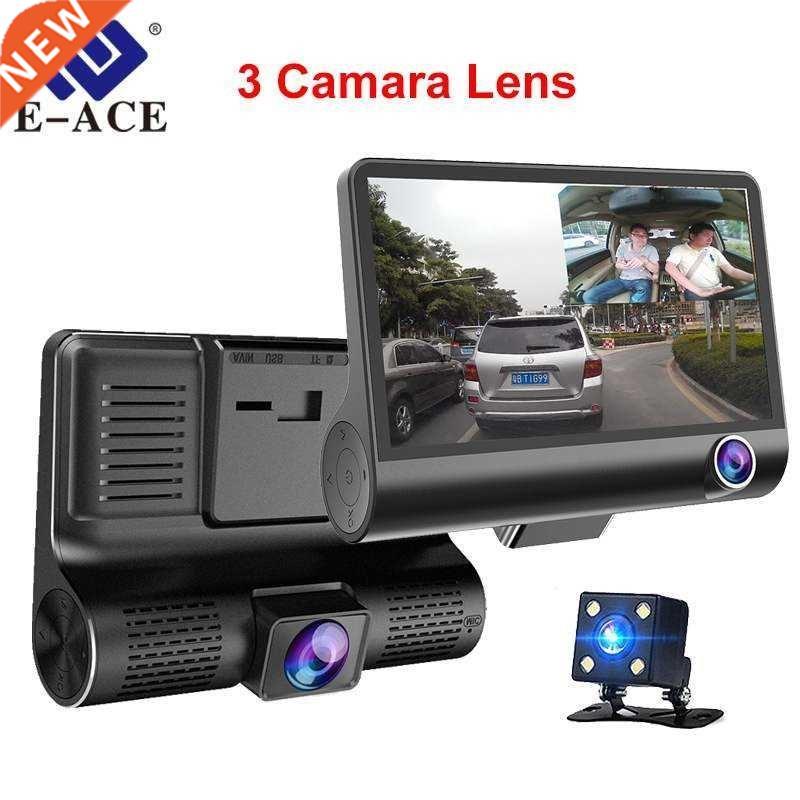 Car Dvr Dash Cam Video Recorder 3 Lens With Rear View Camera