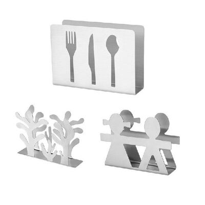 Stainless Steel Napkin Holder Paper Serviette Dispenser