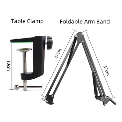 Microphone Suspension Boom Scissor Arm Stand for Professiona