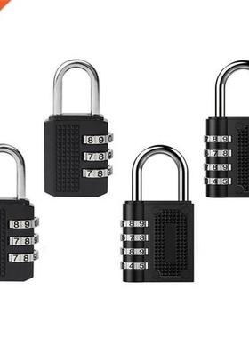 4 Pack 4 & -Digit Combination Padlock and Clasp Combine
