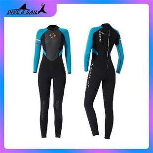 DIVE&SIAL 3mm Women Wetsuit Neoprene Warm Swimming Surfi