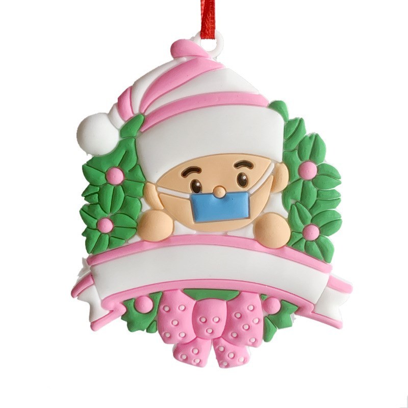 Christmas Silicone Baby Doll Oranments  Kids Noel Gift 2021