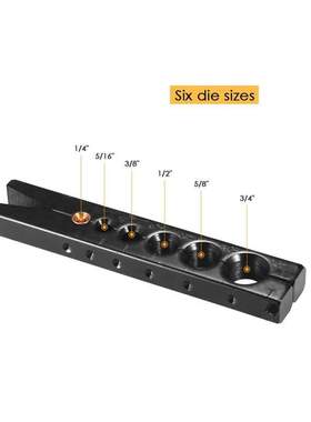 6 Dies Sizes 1/4 - /4inch 45 Degree Angle Eccentric Flarin