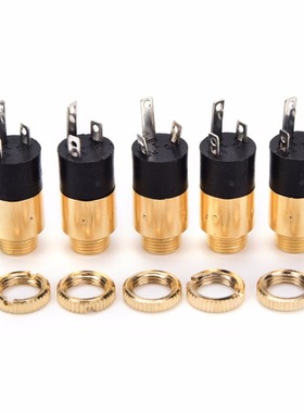 5Pcs Gold PJ392 3.5mm Stereo Female Sockect Jack 3.5 Audio