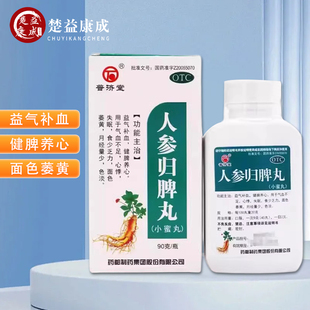 盒益气补血健脾养心气血不足心悸失眠 1瓶 普济堂 人参归脾丸90g