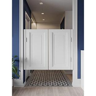 实木对开门半腰门栅栏门半截走廊门隔断吧台酒吧百叶门牛仔门定做