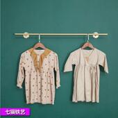 挂衣架壁挂式 货架落地式 正挂杆 店展示架上墙女装 金色衣架墙上服装