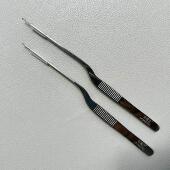 刘福艺采耳工具手工打磨深齿耳镊子16.5光滑捏子14厘米小圆头耳夹