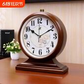 摆钟客厅家用石英台式 座钟复古桌面钟表坐钟时间摆放式 时钟摆件