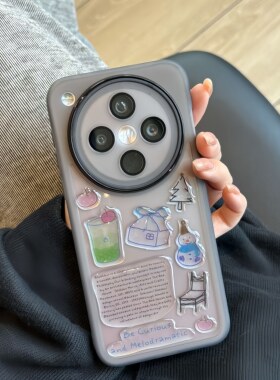 DIY雪人贴纸适用vivoX200Ultra手机壳x200promini带镜头膜X100S透明X90软80硅胶70黑色边60全包S30防摔s15女