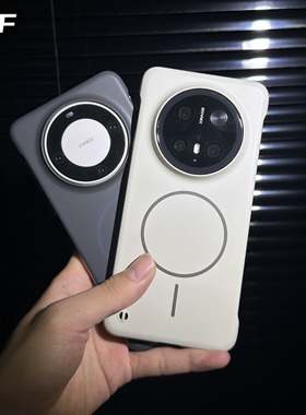 ins柔润碳灰色无边框适用华为mate60pro+手机壳Mate70Pro细圈磁吸mate50e散热40/30情侣Pura70Ultra轻薄款p70