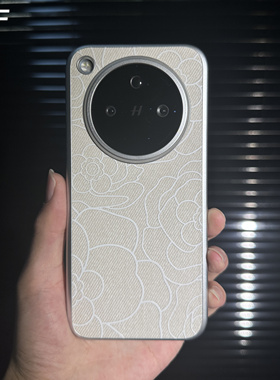 复古白色山茶花文艺适用OPPOFindX8Pro手机壳findx8ultra哑光电镀边X8S+半包防摔mate70毛麻布面60硬壳magic7