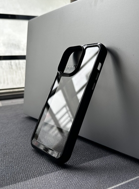 撞色透明适用一加ACE2Pro手机壳OnePlus11亚克力1+11R黑色边1+ACE竞速版高档全包防摔套亮面硬壳男女款高级感