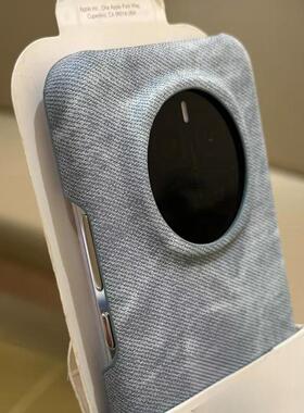 复古烟灰蓝牛仔纹适用荣耀Magic8手机壳400做旧港风魔术magic7pro简约magic6半包X60潮酷50男3防摔保护套大孔