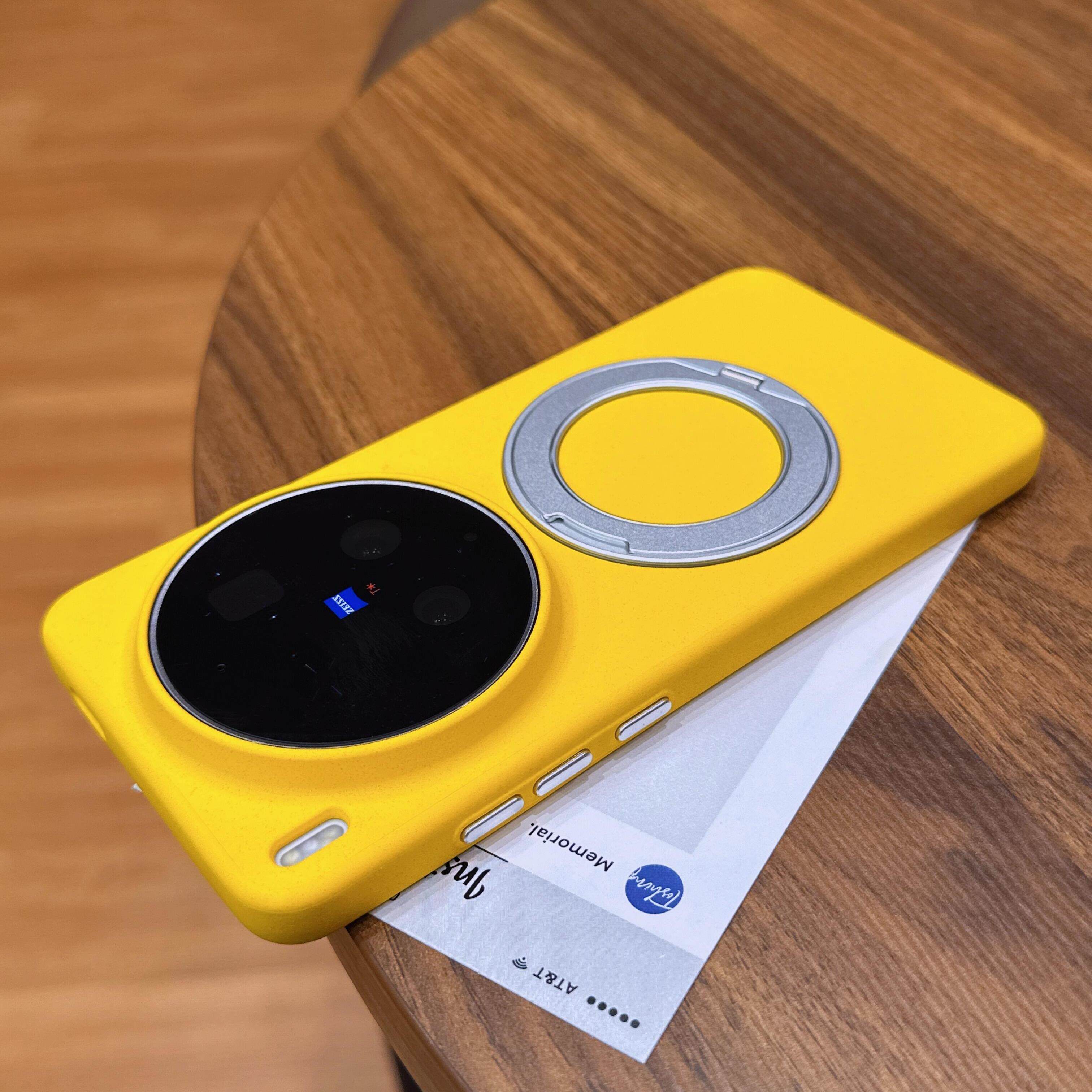 小米黄色360°旋转合金支架适用vivoX300S手机壳岩砂X300Ultra粗磨砂iQOO15磁吸独立金属按键男女新款防指纹