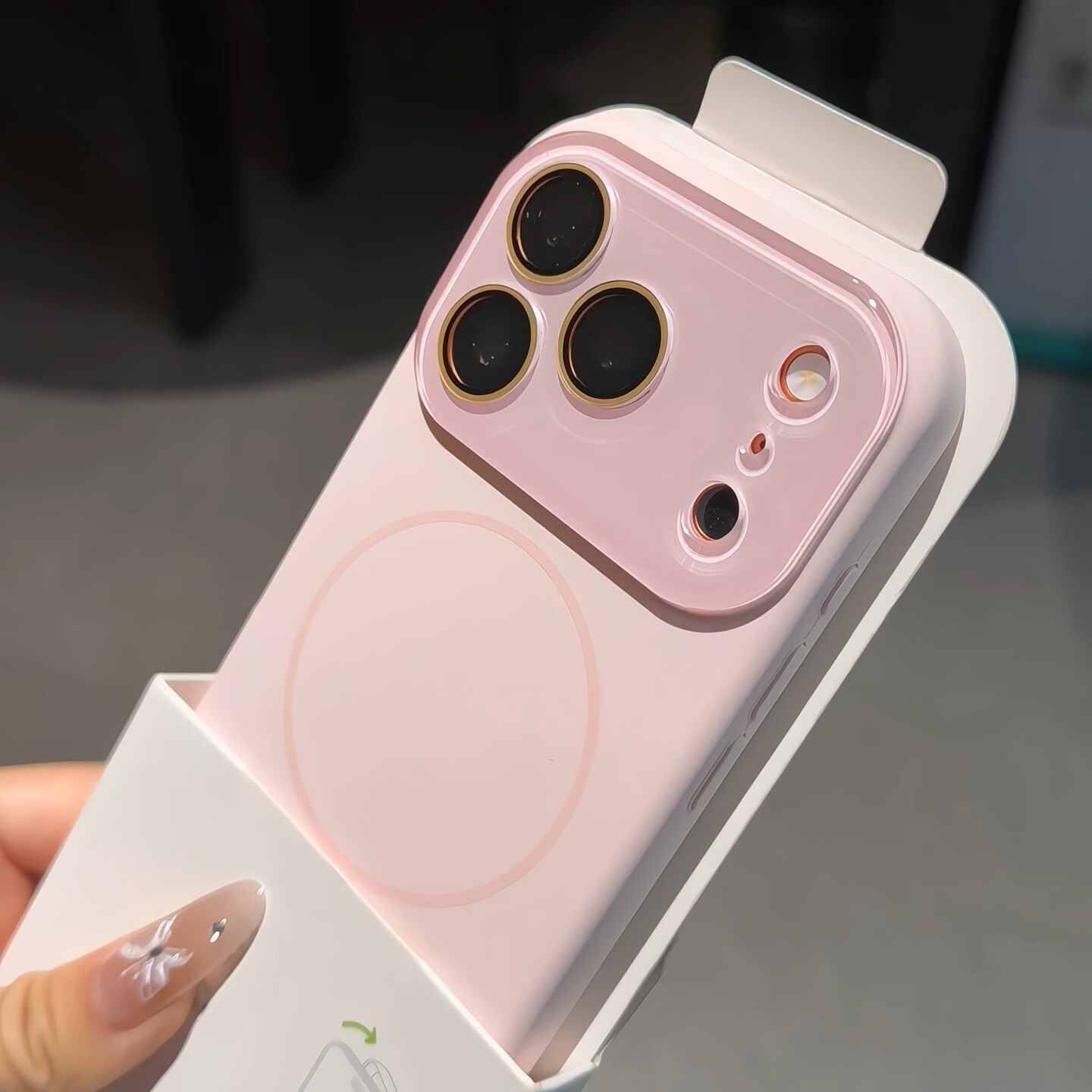 亲肤液态硅胶樱花粉色适用iPhone18promax手机壳苹果17小视窗iphone16pro镜头膜15Pro软糯14植绒13防摔耐脏套