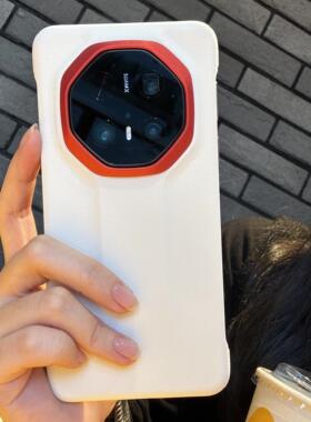 高级白色适用华为mate70rs非凡大师手机壳新款mate70rs超薄荔枝仿皮纹高端黑色大孔半包保护套mate70保时捷男