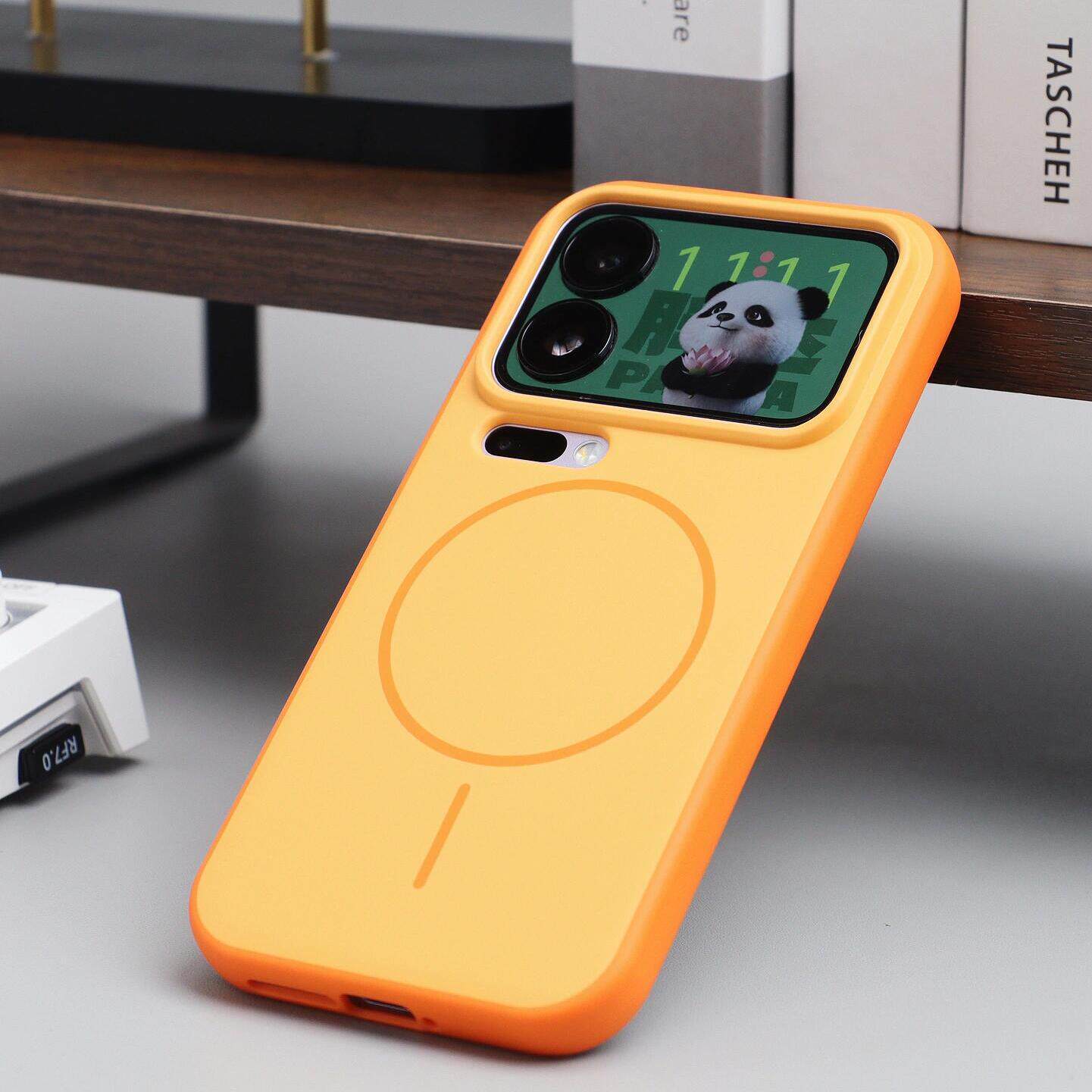 星宇橙色新款无界系列适用小米17Pro手机壳17Promax高档金属独立按键15磁吸充电软边防摔肤感保护套手感好男