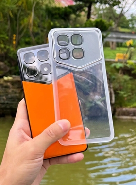高级感自带镜头膜适用红米K70至尊冠军版手机壳K70E简约K60pro透白色磨砂边K50电竞软硅胶K40游戏全包K30防摔