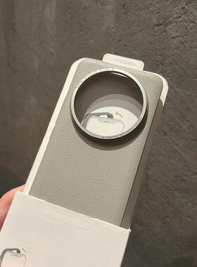 针织孔散热时尚荔枝仿皮纹适用小米14Ultra手机壳Xiaomi14/15简约13Pro大孔金属镜头框抗指纹全包硬壳钛灰色