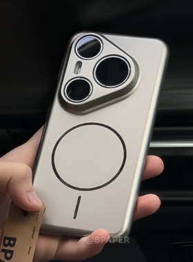 金属漆细圈磁吸适用华为Pura80手机壳P70Pro+轻薄P80Ultra简约钛灰色磨砂肤感全包哑光银色有质感ins电镀烤漆